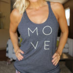 MOVE Next Level Women’s Vintage Navy Tri-blend Tank