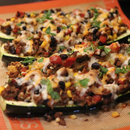 Tex Mex Zucchini Boats - Move Daily