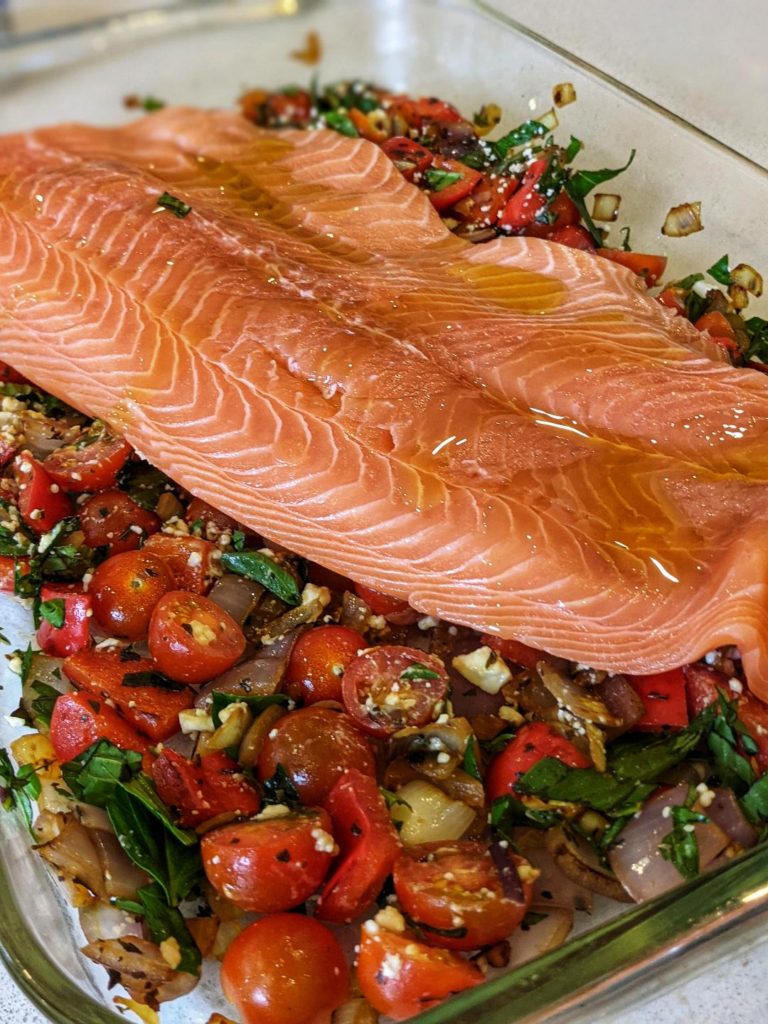 Tuscan Baked Salmon Move Daily